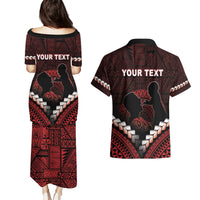 Personalised Tonga Happy Father's Day Couples Matching Puletasi and Hawaiian Shirt Ofa Lahi Atu Dad Polynesian Tribal LT05 - Polynesian Pride