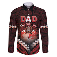 Personalised Tonga Happy Father's Day Family Matching Tank Maxi Dress and Hawaiian Shirt Ofa Lahi Atu Dad Polynesian Tribal