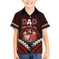 Personalised Tonga Happy Father's Day Hawaiian Shirt Ofa Lahi Atu Dad Polynesian Tribal LT05 - Polynesian Pride