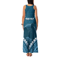 Personalised Fiji Happy Father's Day Family Matching Tank Maxi Dress and Hawaiian Shirt Au Lomani Iko Dad Polynesian Tribal LT05 - Polynesian Pride