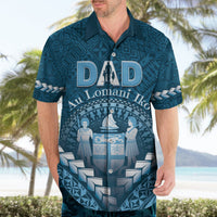 Personalised Fiji Happy Father's Day Hawaiian Shirt Au Lomani Iko Dad Polynesian Tribal LT05 - Polynesian Pride