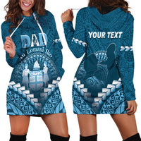 Personalised Fiji Happy Father's Day Hoodie Dress Au Lomani Iko Dad Polynesian Tribal LT05 - Polynesian Pride