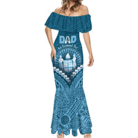 Personalised Fiji Happy Father's Day Mermaid Dress Au Lomani Iko Dad Polynesian Tribal LT05 - Polynesian Pride