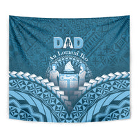 Fiji Happy Father's Day Tapestry Au Lomani Iko Dad Polynesian Tribal LT05 - Polynesian Pride