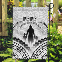 New Zealand Happy Father's Day Garden Flag Aroha Ahau Ki A Koe Papa Polynesian Tribal LT05 Garden Flag White - Polynesian Pride