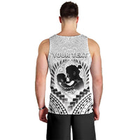 Personalised New Zealand Happy Father's Day Men Tank Top Aroha Ahau Ki A Koe Papa Polynesian Tribal