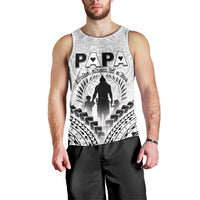 Personalised New Zealand Happy Father's Day Men Tank Top Aroha Ahau Ki A Koe Papa Polynesian Tribal