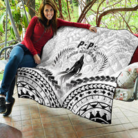 New Zealand Happy Father's Day Quilt Aroha Ahau Ki A Koe Papa Polynesian Tribal