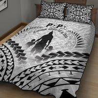New Zealand Happy Father's Day Quilt Bed Set Aroha Ahau Ki A Koe Papa Polynesian Tribal
