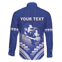Personalised Samoa Happy Father's Day Family Matching Mermaid Dress and Hawaiian Shirt Ou Te Alofa Ia Te Oe Tama Dad Polynesian Tribal LT05 - Polynesian Pride