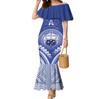 Personalised Samoa Happy Father's Day Mermaid Dress Ou Te Alofa Ia Te Oe Tama Dad Polynesian Tribal