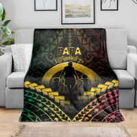 Vanuatu Happy Father's Day Blanket Mi Lavem Yu Papa Polynesian Tribal
