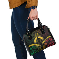 Vanuatu Happy Father's Day Shoulder Handbag Mi Lavem Yu Papa Polynesian Tribal LT05 - Polynesian Pride