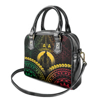 Vanuatu Happy Father's Day Shoulder Handbag Mi Lavem Yu Papa Polynesian Tribal LT05 - Polynesian Pride