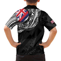 Hawaii Flag Day Family Matching Off Shoulder Short Dress and Hawaiian Shirt Hawaiian Maile Lei LT05 - Polynesian Pride