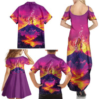Hawaii Kilauea Volcano Family Matching Summer Maxi Dress and Hawaiian Shirt There Is Pele Goddess Of The Volcano LT05 - Polynesian Pride