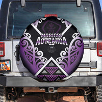 Aotearoa Moriori Spare Tire Cover Maori Pattern New Zealand LT05 Purple - Polynesian Pride
