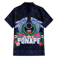 Happy Pohnpei Liberation Day Family Matching Off Shoulder Short Dress and Hawaiian Shirt Polynesian Shark Turtle Motif LT05 - Polynesian Pride