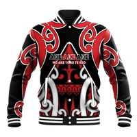 New Zealand Maori Language Week Baseball Jacket Mo Ake Tonu Te Reo