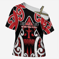 New Zealand Maori Language Week Cross Shoulder Shirt Mo Ake Tonu Te Reo