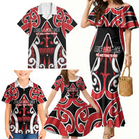 New Zealand Maori Language Week Family Matching Mermaid Dress and Hawaiian Shirt Mo Ake Tonu Te Reo