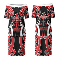New Zealand Maori Language Week Family Matching Puletasi and Hawaiian Shirt Mo Ake Tonu Te Reo