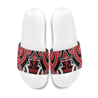 New Zealand Maori Language Week Slide Sandals Mo Ake Tonu Te Reo