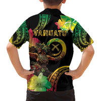 Halo Vanuatu Family Matching Tank Maxi Dress and Hawaiian Shirt Beautiful Woman Dancing LT05 - Polynesian Pride