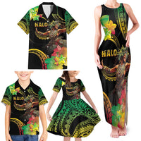 Halo Vanuatu Family Matching Tank Maxi Dress and Hawaiian Shirt Beautiful Woman Dancing LT05 - Polynesian Pride