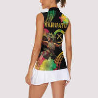 Halo Vanuatu Women Sleeveless Polo Shirt Beautiful Woman Dancing