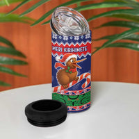 New Zealand Christmas 4 in 1 Can Cooler Tumbler Kiwi-sh You A Merry Christmas LT05 - Polynesian Pride