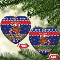 New Zealand Christmas Ceramic Ornament Kiwi-sh You A Merry Christmas - Polynesian Pride