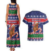 New Zealand Christmas Couples Matching Tank Maxi Dress and Hawaiian Shirt Kiwi-sh You A Merry Christmas - Polynesian Pride