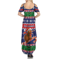 New Zealand Christmas Family Matching Summer Maxi Dress and Hawaiian Shirt Kiwi-sh You A Merry Christmas LT05 - Polynesian Pride