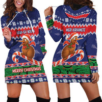New Zealand Christmas Hoodie Dress Kiwi-sh You A Merry Christmas LT05 - Polynesian Pride