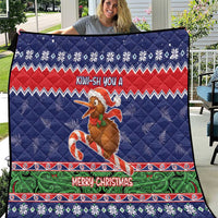 New Zealand Christmas Quilt Kiwi-sh You A Merry Christmas - Polynesian Pride