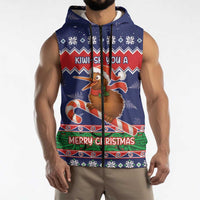 New Zealand Christmas Sleeveless Zip Hoodie Kiwi-sh You A Merry Christmas LT05 - Polynesian Pride
