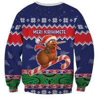 New Zealand Christmas Sweatshirt Kiwi-sh You A Merry Christmas - Polynesian Pride