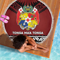 Tonga Constitution Day Beach Blanket Tongan Kupesi Ngatu Pattern