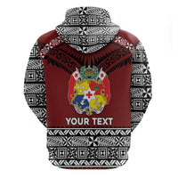 Personalised Tonga Constitution Day Hoodie Tongan Kupesi Ngatu Pattern