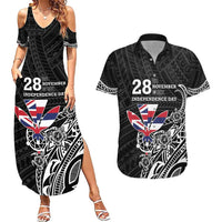 Hawaii November 28th Is My Independence Day Couples Matching Summer Maxi Dress and Hawaiian Shirt