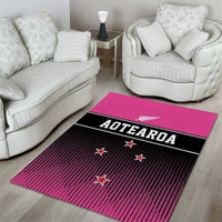New Zealand Women Cricket Area Rug Pink Simple Style LT05 - Polynesian Pride