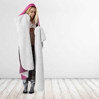 New Zealand Women Cricket Hooded Blanket Pink Simple Style