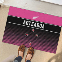 New Zealand Women Cricket Rubber Doormat Pink Simple Style