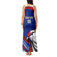 Custom Samoa Rugby Tank Maxi Dress Manuma Ptilinopus Perousii LT05 - Polynesian Pride