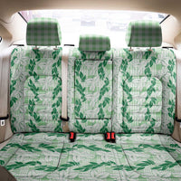 Hawaii Ti Leaf Maile Tuberose Lei Back Car Seat Cover With Hanalei Leaf Green