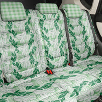 Hawaii Ti Leaf Maile Tuberose Lei Back Car Seat Cover With Hanalei Leaf Green