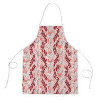 Hawaii Ti Leaf Maile Tuberose Lei Apron With Hanalei Leaf Red