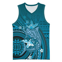 Samoa Tatau Marlin Basketball Jersey With Siapo Motifs Teal
