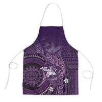 Samoa Tatau Marlin Apron With Siapo Motifs Violet